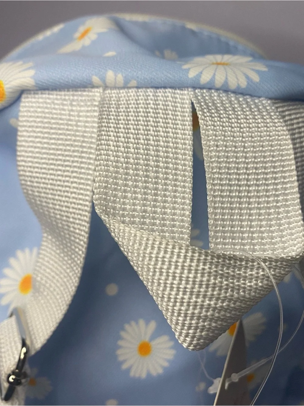 New Elli by Capelli Womens or Kids Daisy Print Mini Backpack - Light Blue